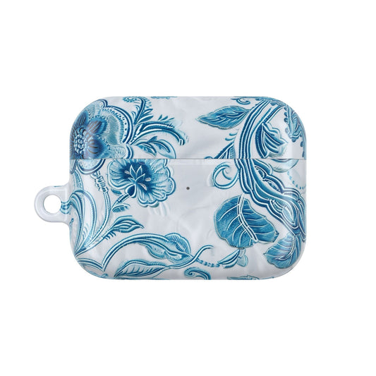 AirPod Case — Blue Floral Ceramic Pattern Protective Cover - DIGITAL X