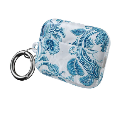 AirPod Case — Blue Floral Ceramic Pattern Protective Cover - DIGITAL X