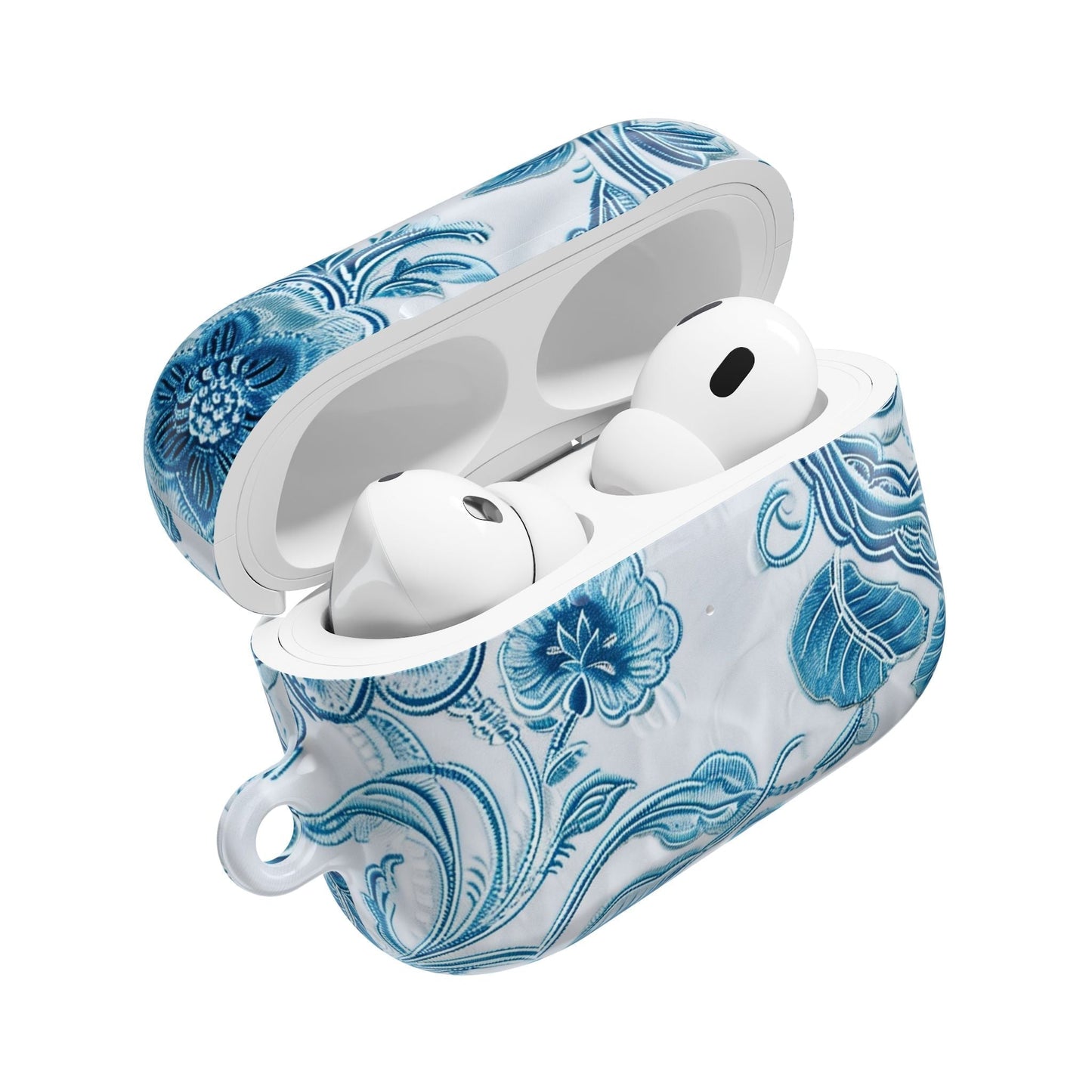 AirPod Case — Blue Floral Ceramic Pattern Protective Cover - DIGITAL X