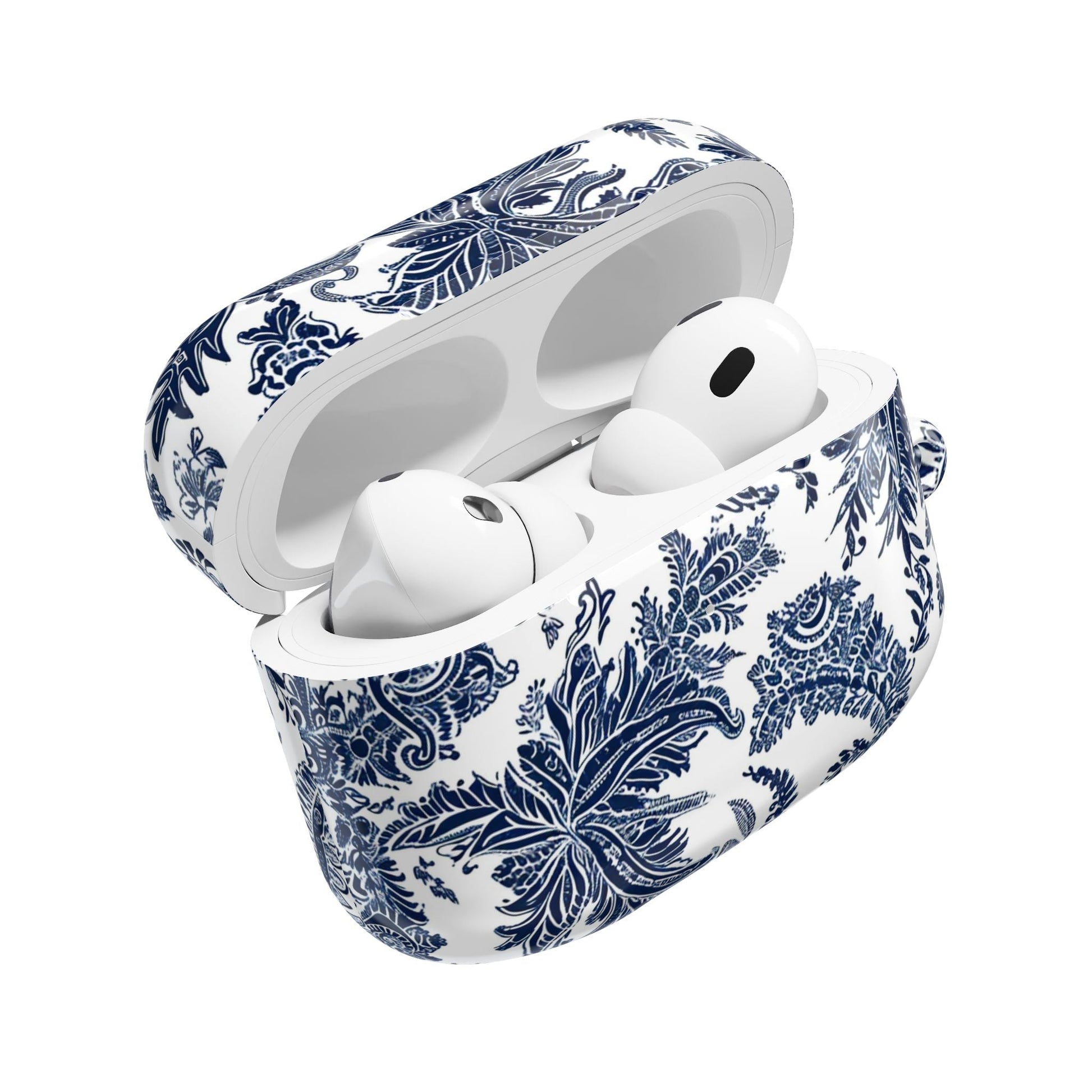 AirPod Case — Blue Floral Paisley Protective Cover - DIGITAL X