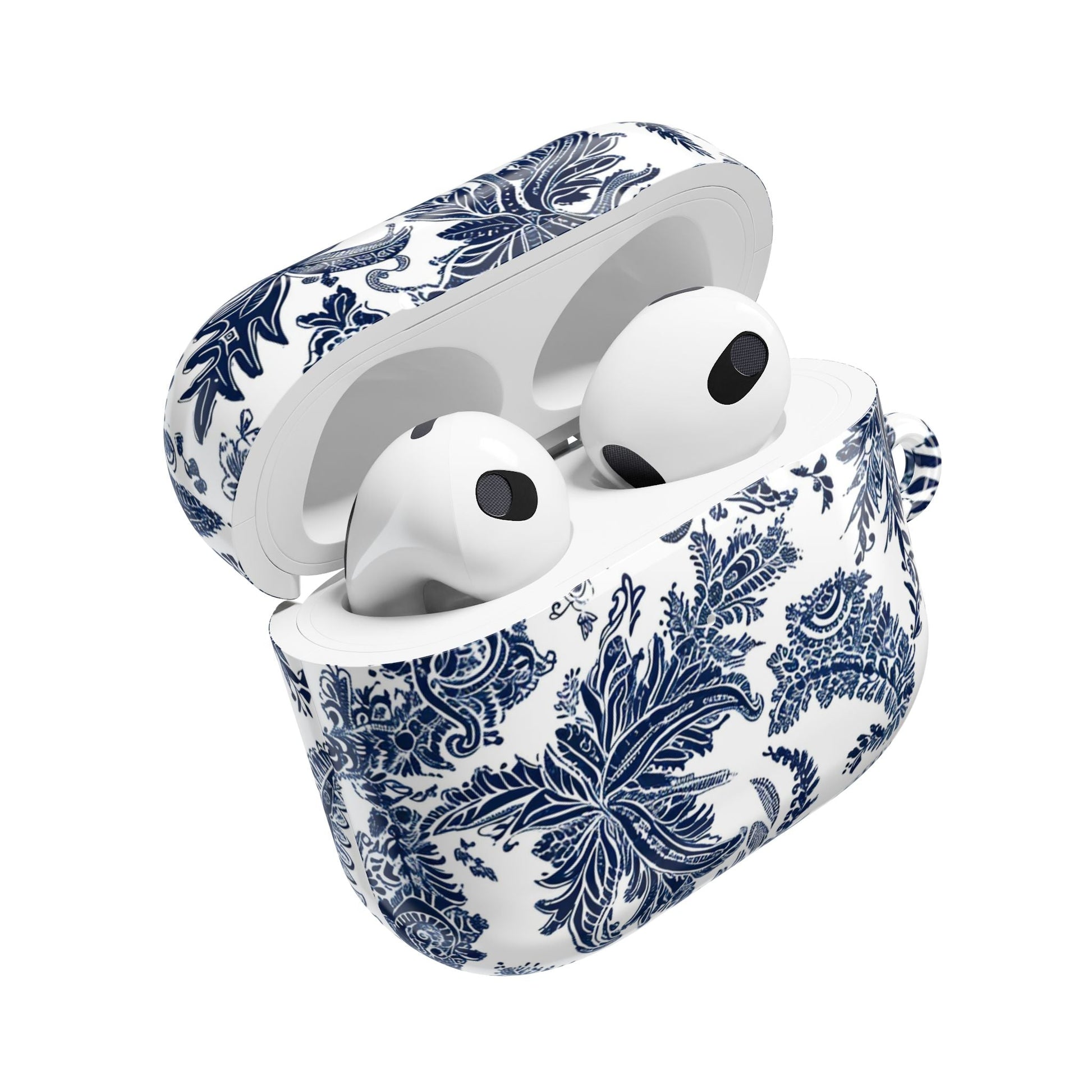 AirPod Case — Blue Floral Paisley Protective Cover - DIGITAL X