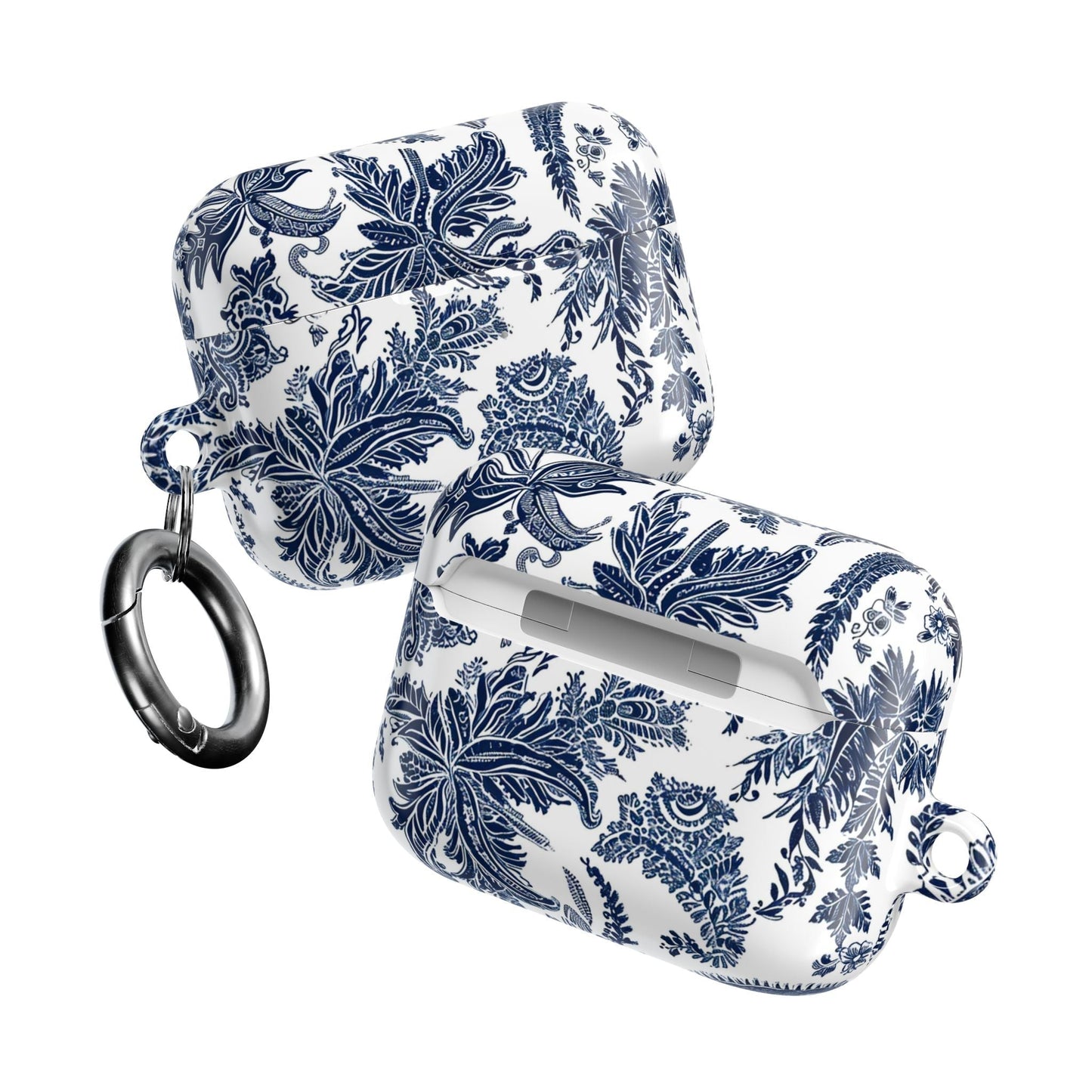AirPod Case — Blue Floral Paisley Protective Cover - DIGITAL X