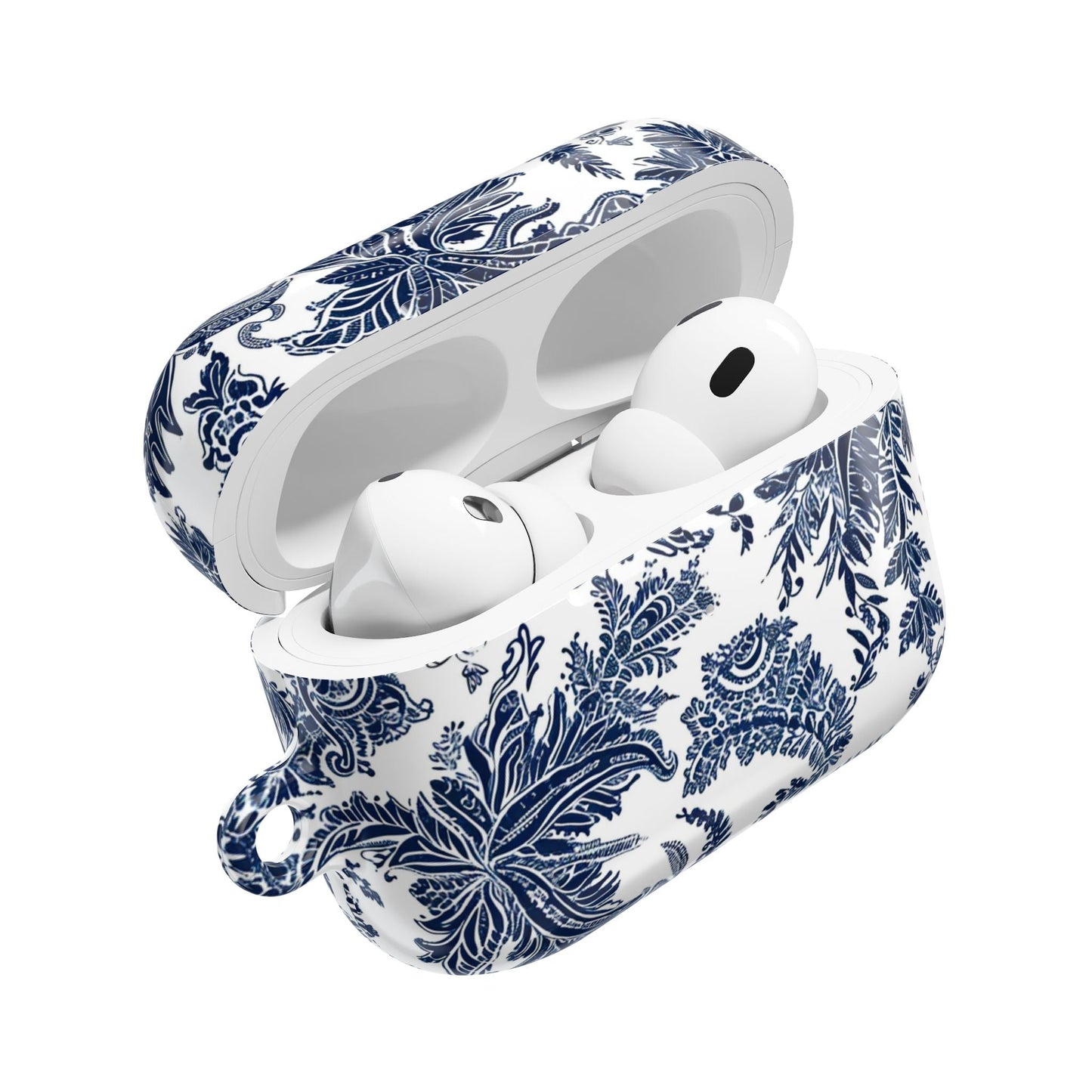 AirPod Case — Blue Floral Paisley Protective Cover - DIGITAL X