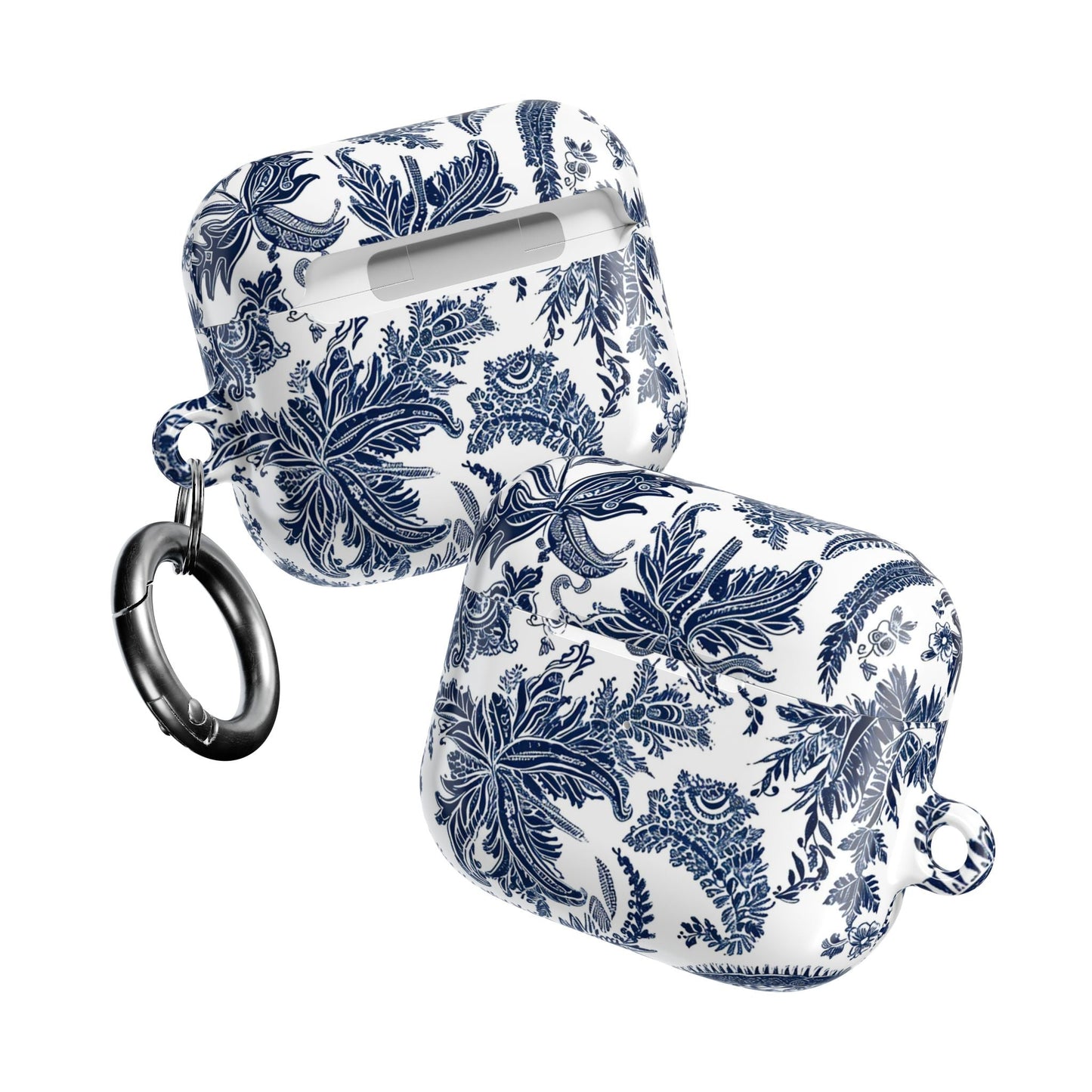 AirPod Case — Blue Floral Paisley Protective Cover - DIGITAL X