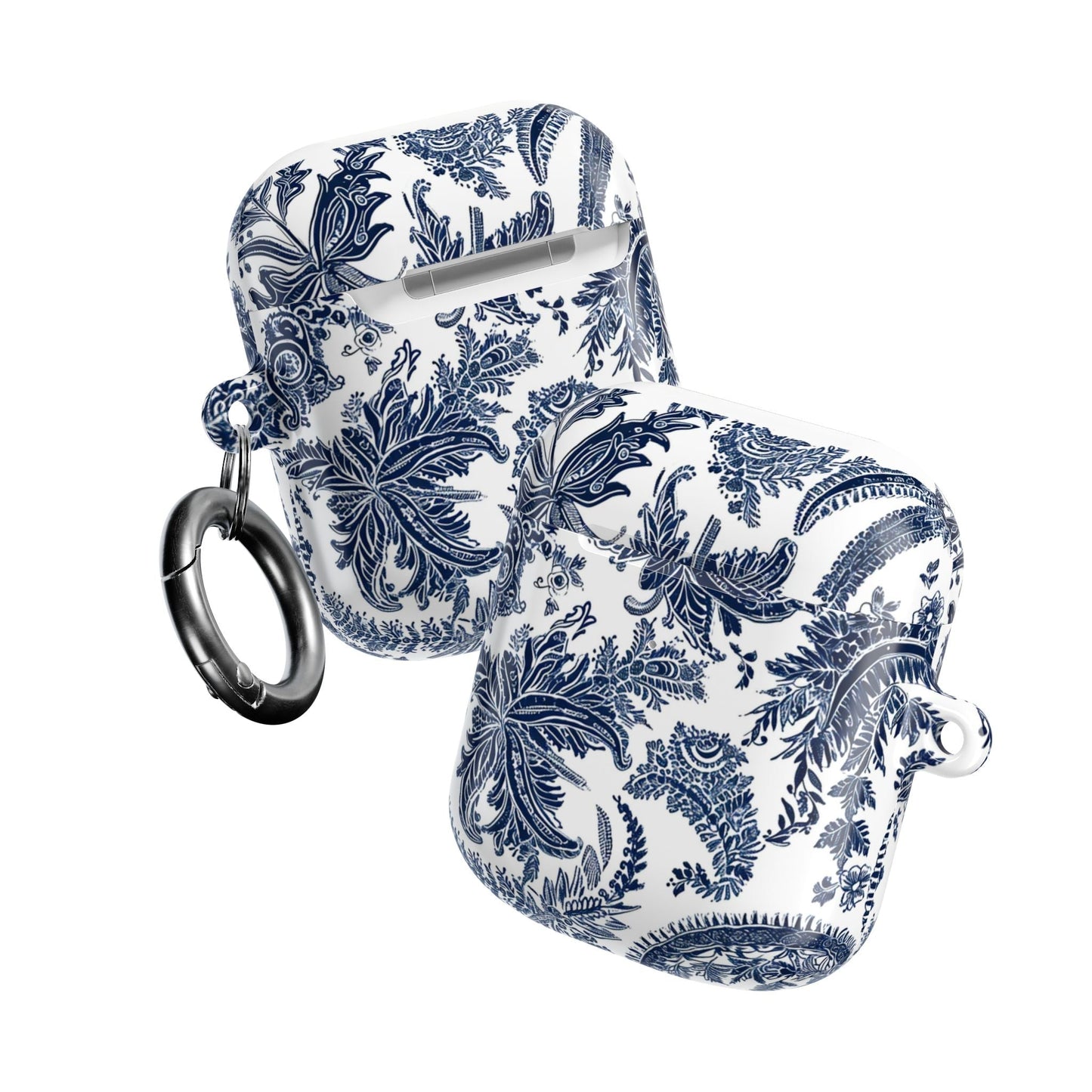 AirPod Case — Blue Floral Paisley Protective Cover - DIGITAL X