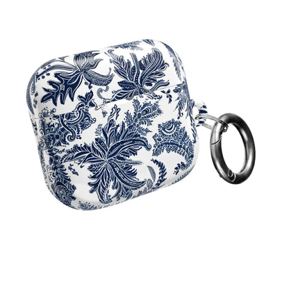 AirPod Case — Blue Floral Paisley Protective Cover - DIGITAL X