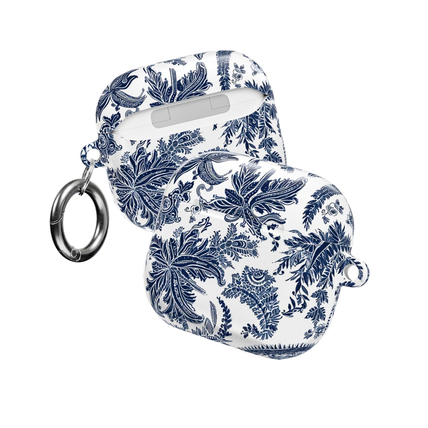 AirPod Case — Blue Floral Paisley Protective Cover - DIGITAL X