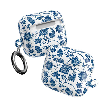 AirPod Case — Blue Floral Porcelain Pattern Protective Cover - DIGITAL X