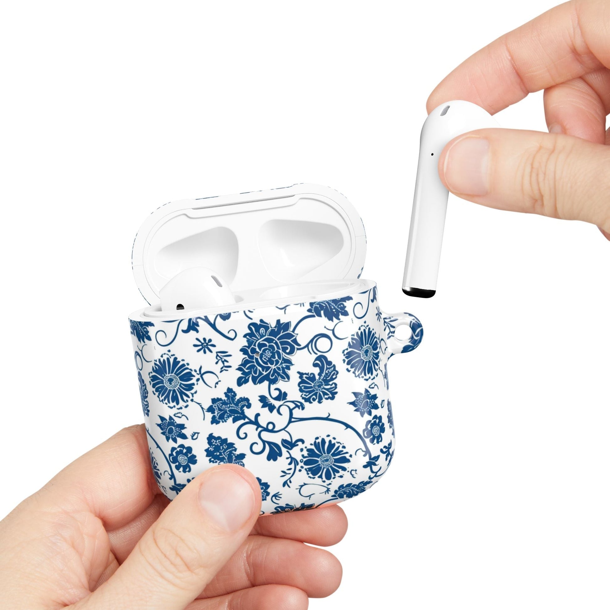 AirPod Case — Blue Floral Porcelain Pattern Protective Cover - DIGITAL X