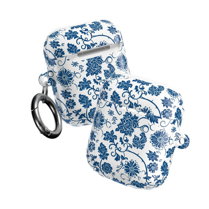 AirPod Case — Blue Floral Porcelain Pattern Protective Cover - DIGITAL X