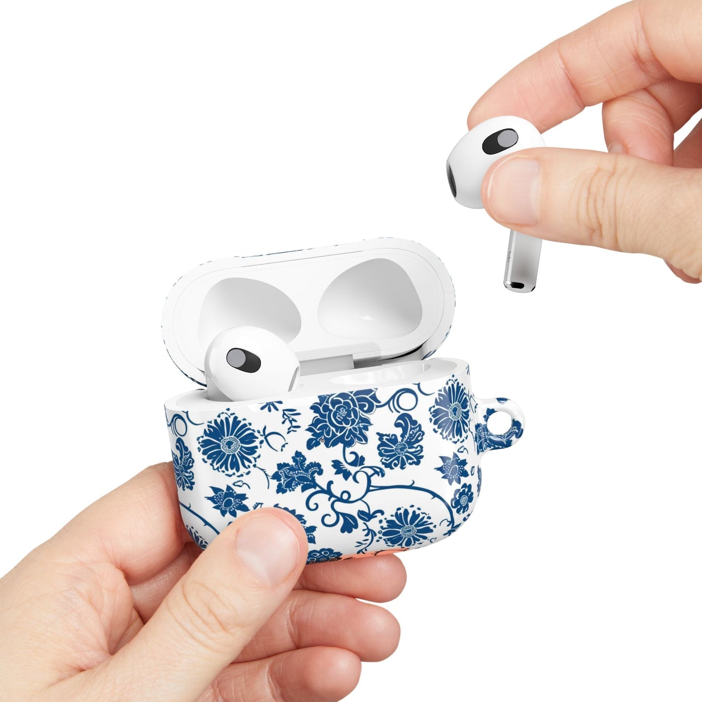 AirPod Case — Blue Floral Porcelain Pattern Protective Cover - DIGITAL X
