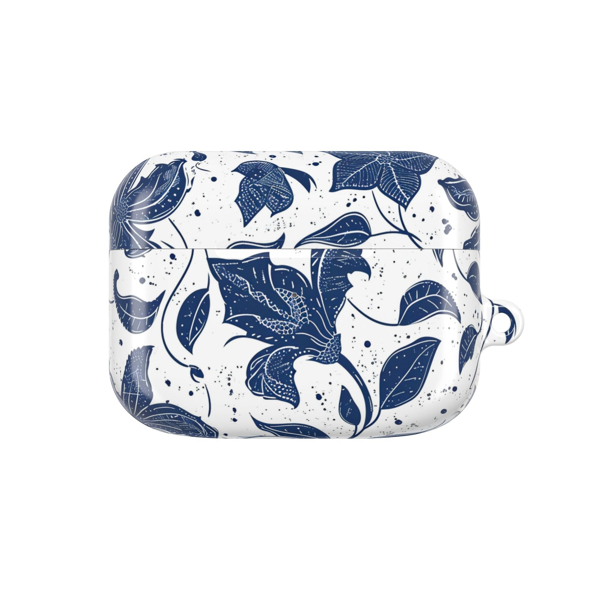 AirPod Case - Blue Floral Vine Protective Silicone Cover - DIGITAL X