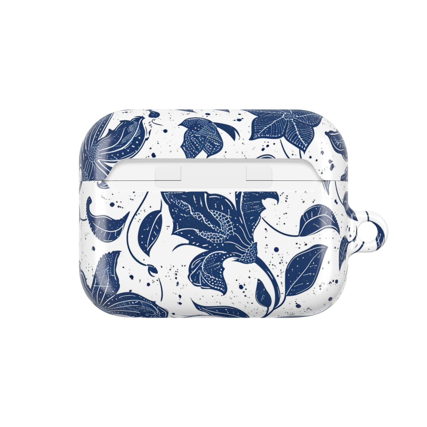 AirPod Case - Blue Floral Vine Protective Silicone Cover - DIGITAL X