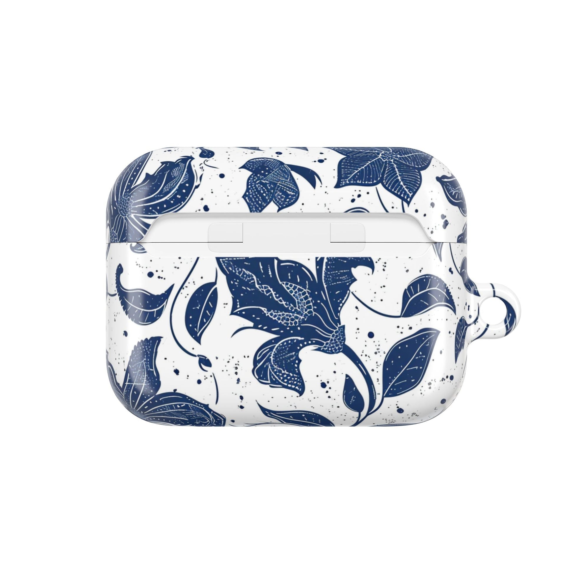 AirPod Case - Blue Floral Vine Protective Silicone Cover - DIGITAL X