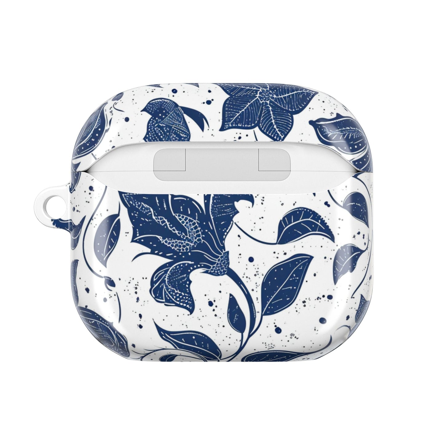 AirPod Case - Blue Floral Vine Protective Silicone Cover - DIGITAL X