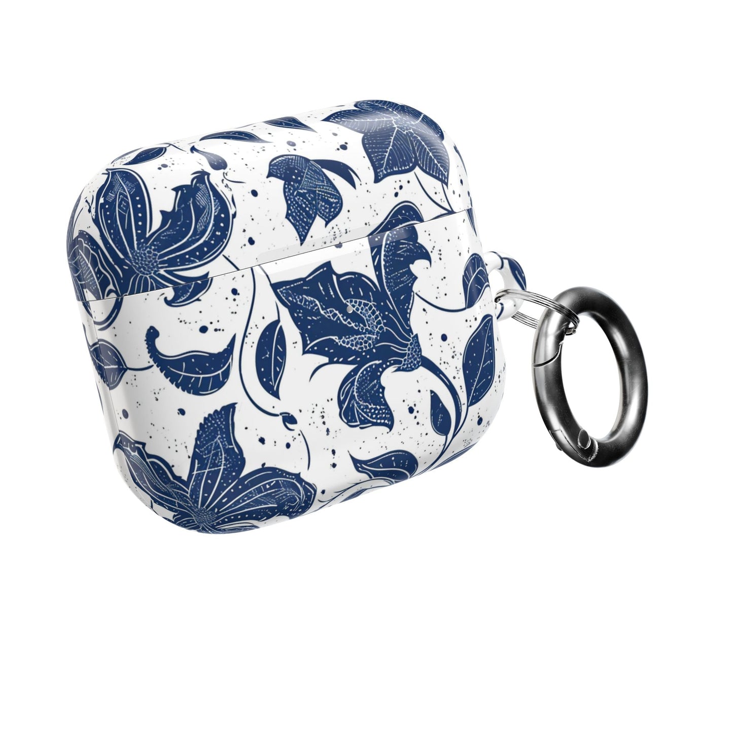 AirPod Case - Blue Floral Vine Protective Silicone Cover - DIGITAL X