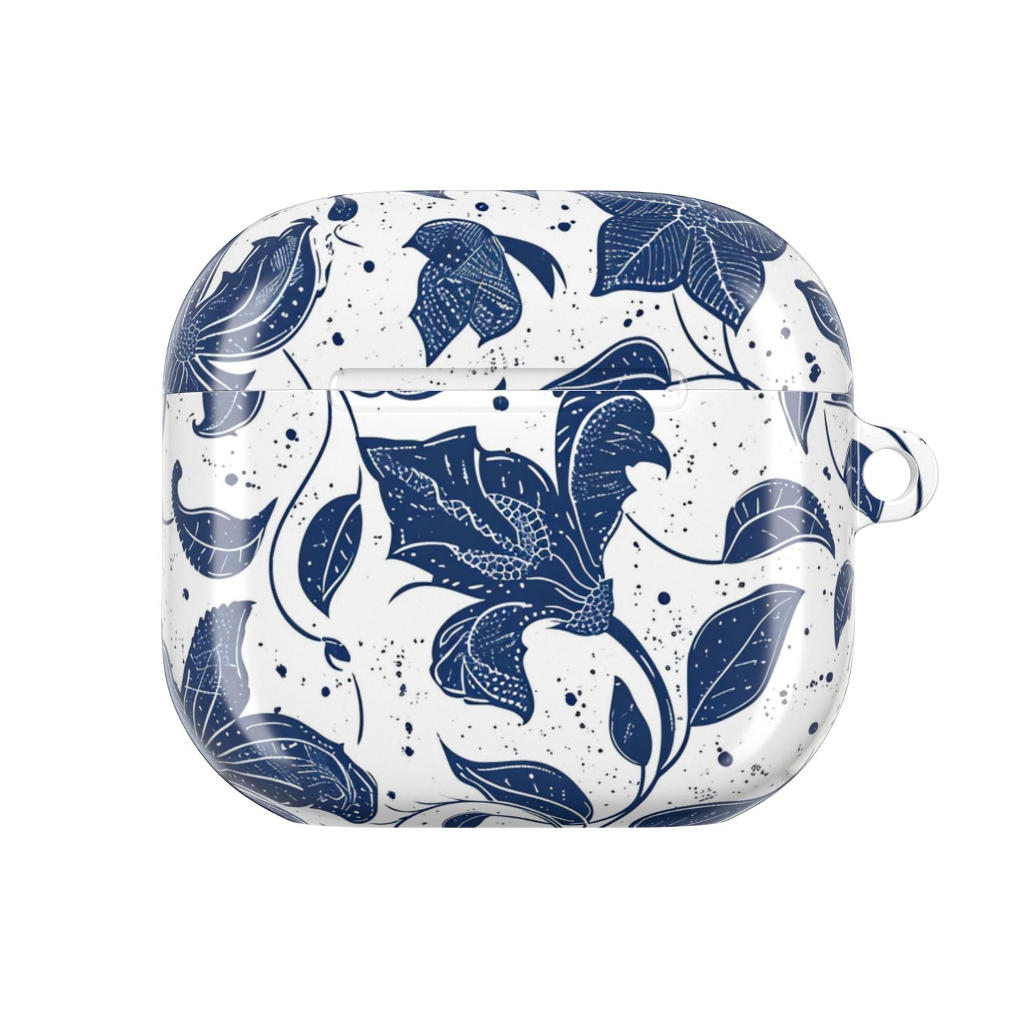 AirPod Case - Blue Floral Vine Protective Silicone Cover - DIGITAL X
