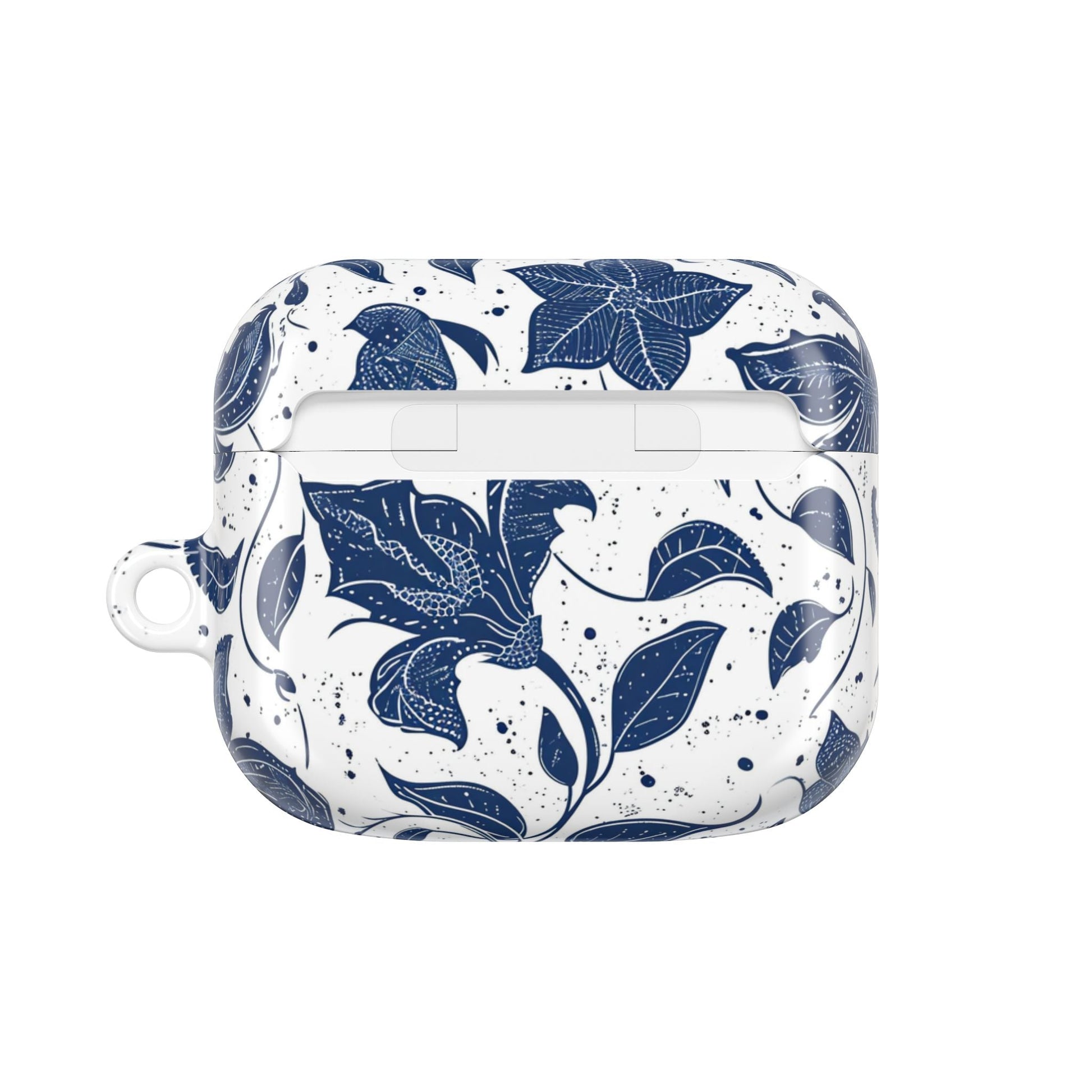 AirPod Case - Blue Floral Vine Protective Silicone Cover - DIGITAL X