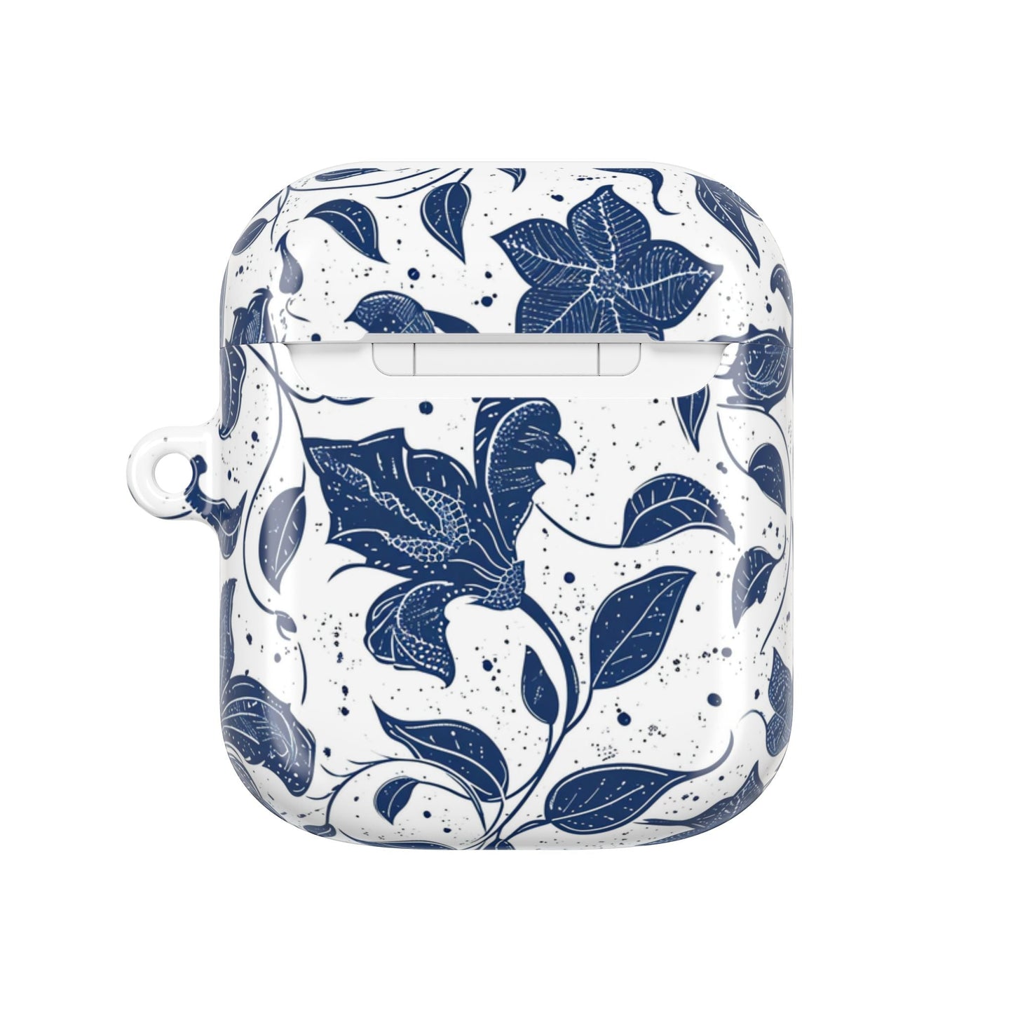 AirPod Case - Blue Floral Vine Protective Silicone Cover - DIGITAL X