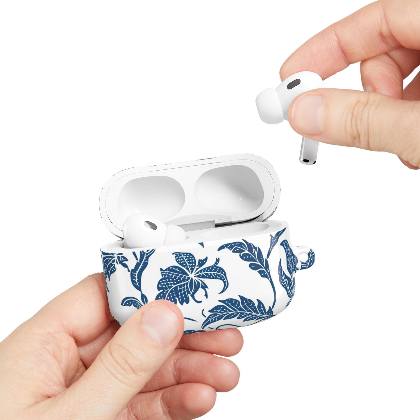 AirPod Case — Blue Floral Vintage Porcelain Pattern - DIGITAL X