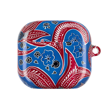 AirPod Case - Blue Red Paisley Protective Silicone Cover - DIGITAL X