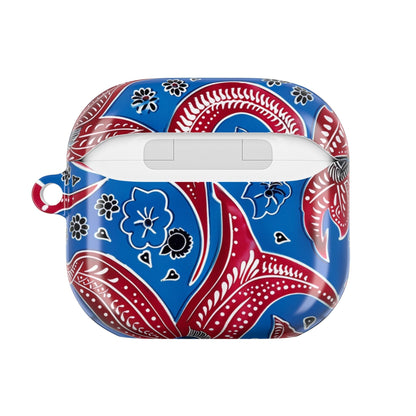 AirPod Case - Blue Red Paisley Protective Silicone Cover - DIGITAL X