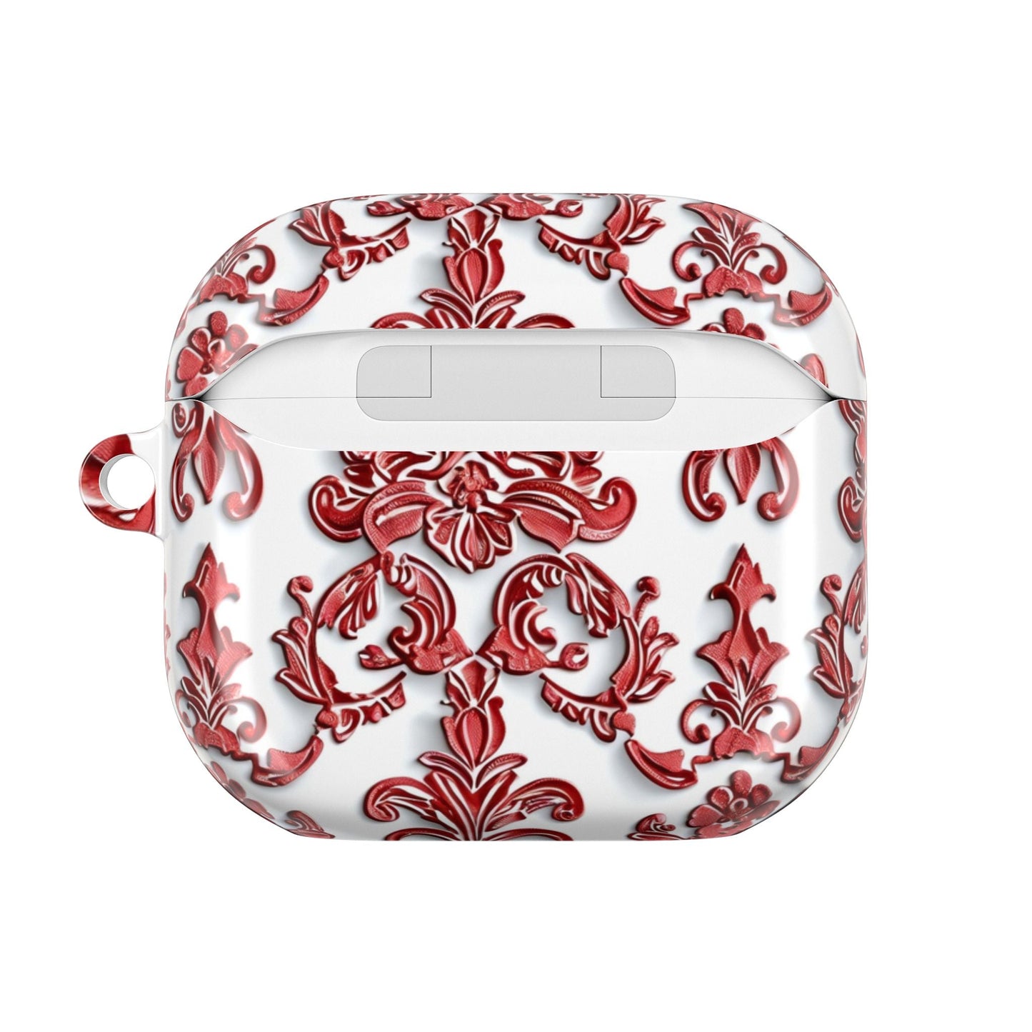 AirPod Case — Red Damask Pattern Protective Cover - DIGITAL X