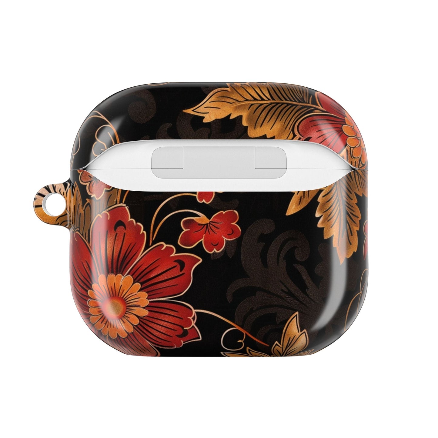AirPod Case — Vintage Floral Red & Gold Protective Cover - DIGITAL X