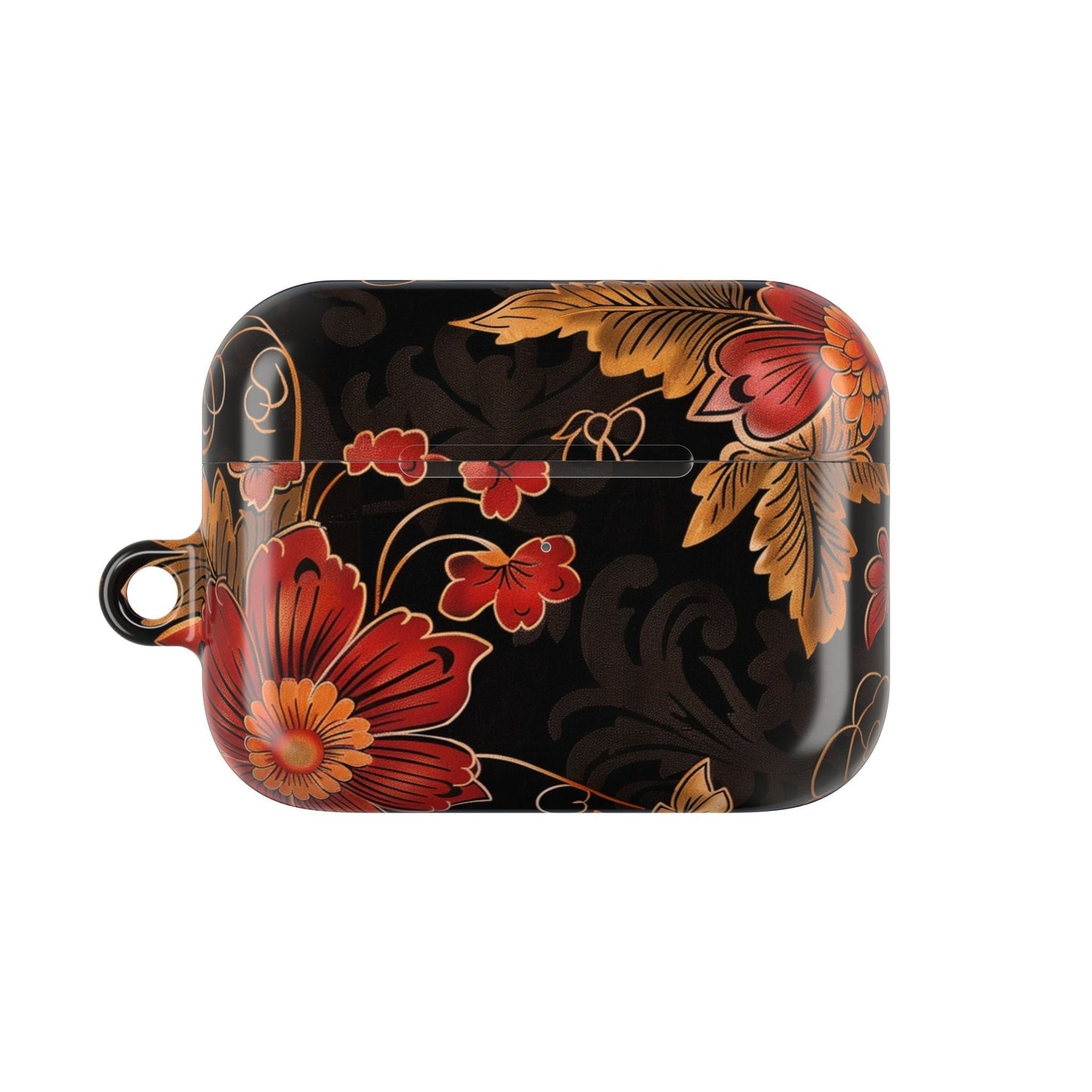 AirPod Case — Vintage Floral Red & Gold Protective Cover - DIGITAL X