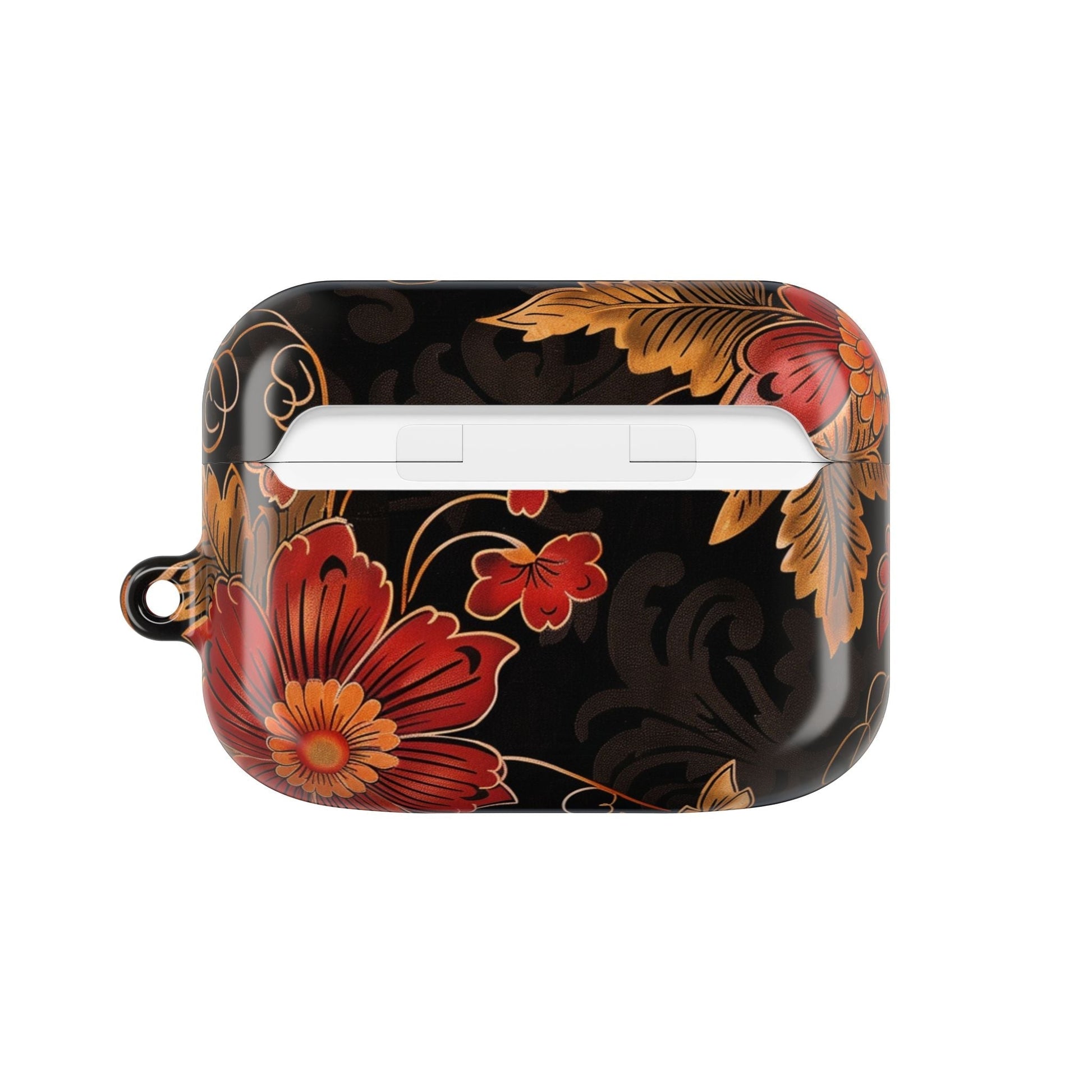 AirPod Case — Vintage Floral Red & Gold Protective Cover - DIGITAL X