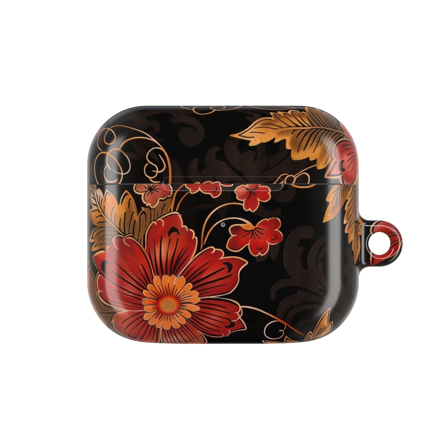 AirPod Case — Vintage Floral Red & Gold Protective Cover - DIGITAL X