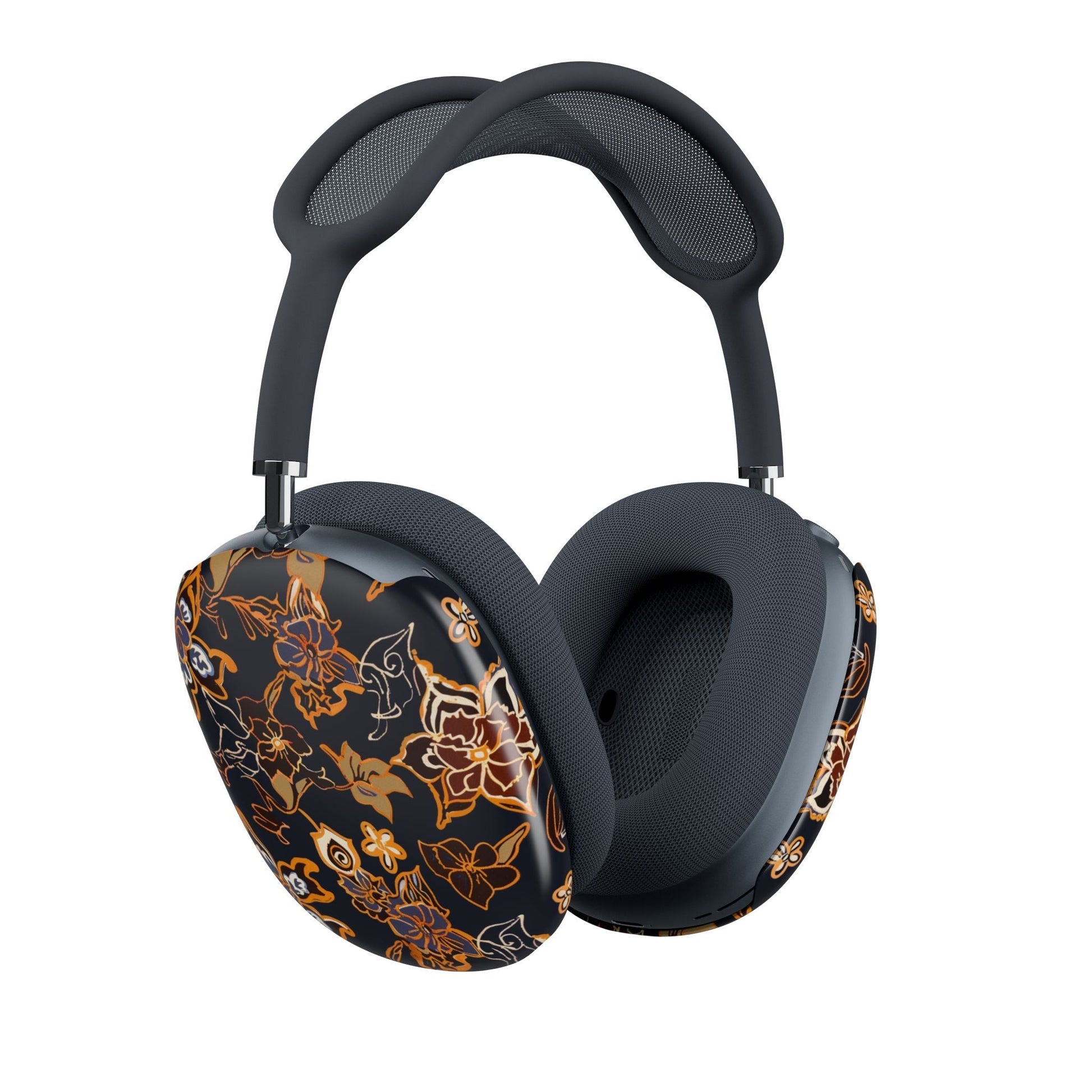 AirPod Max Case — Black & Gold Floral Protective Shell - DIGITAL X