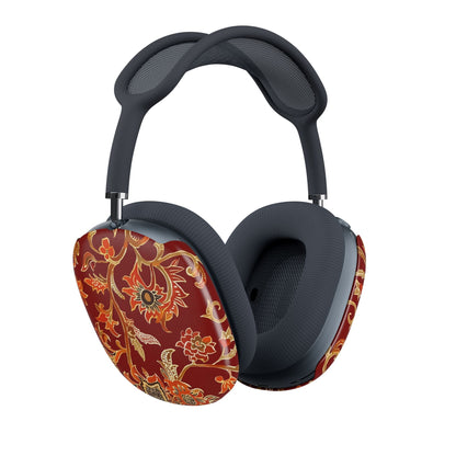 AirPod Max Case — Bohemian Floral Paisley Red Protective Cover - DIGITAL X