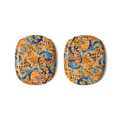 AirPod Max Case — Orange Blue Paisley Floral Protective Skins - DIGITAL X