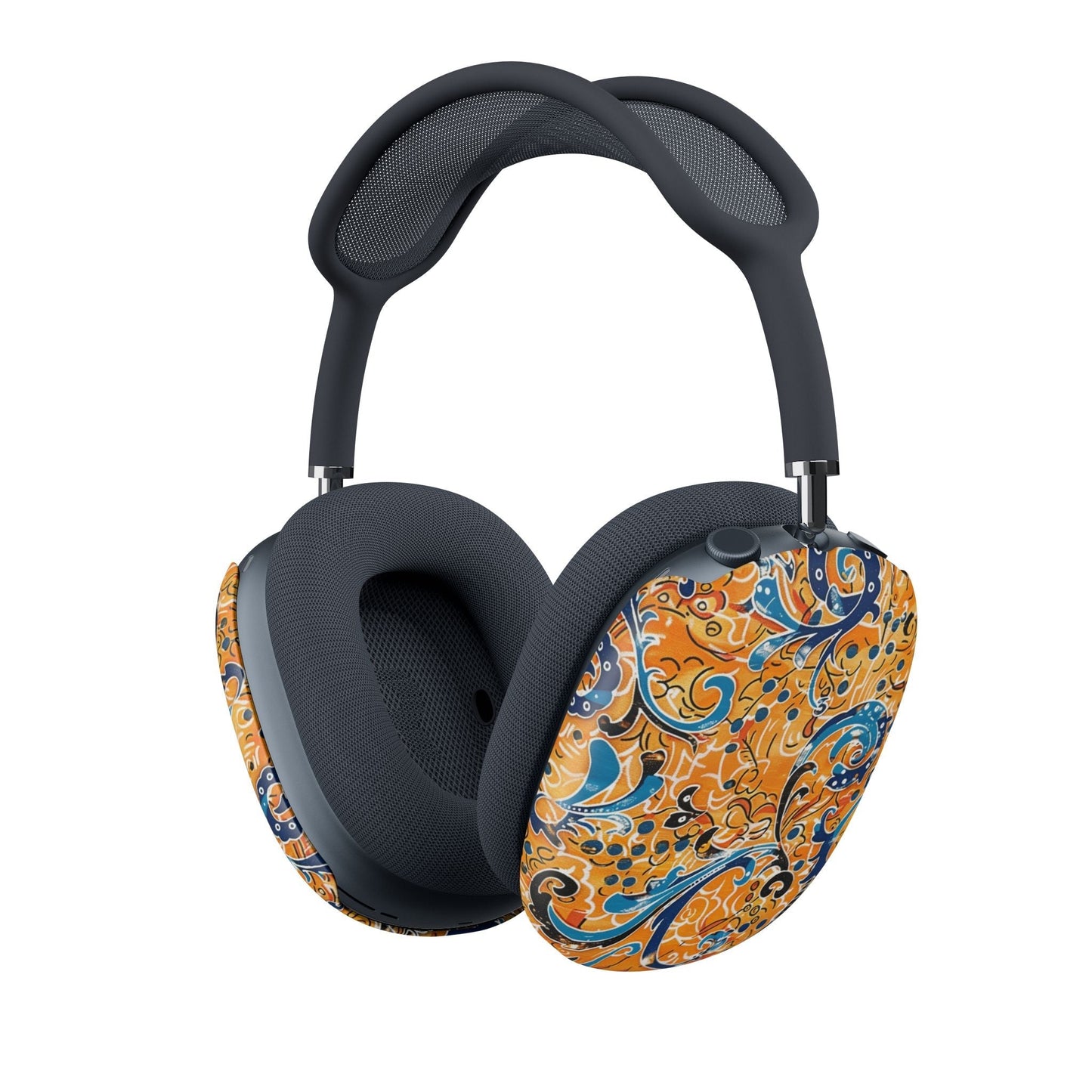 AirPod Max Case — Orange Blue Paisley Floral Protective Skins - DIGITAL X