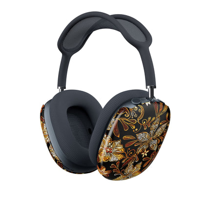 AirPod Max Case — Ornate Gold Floral Pattern Protective Skins - DIGITAL X