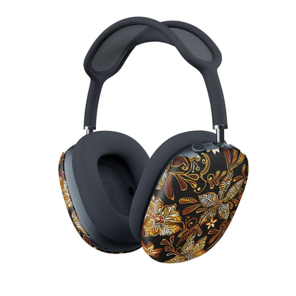 AirPod Max Case — Ornate Gold Floral Pattern Protective Skins - DIGITAL X