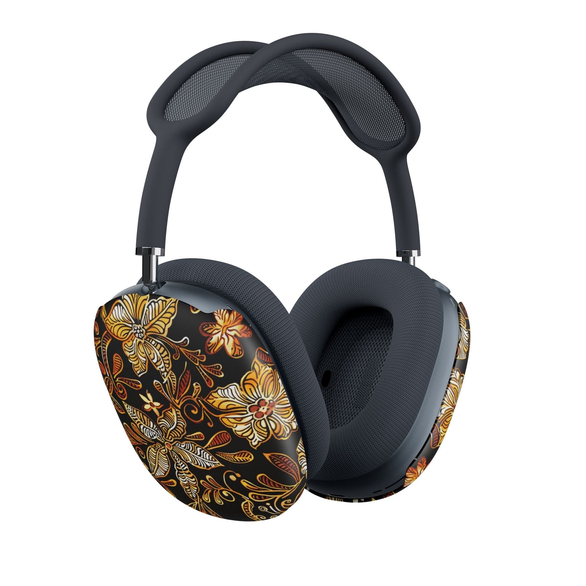 AirPod Max Case — Ornate Gold Floral Pattern Protective Skins - DIGITAL X