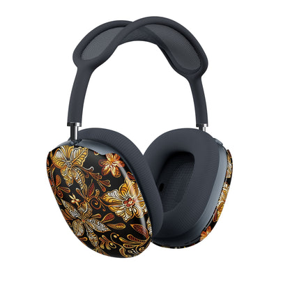AirPod Max Case — Ornate Gold Floral Pattern Protective Skins - DIGITAL X