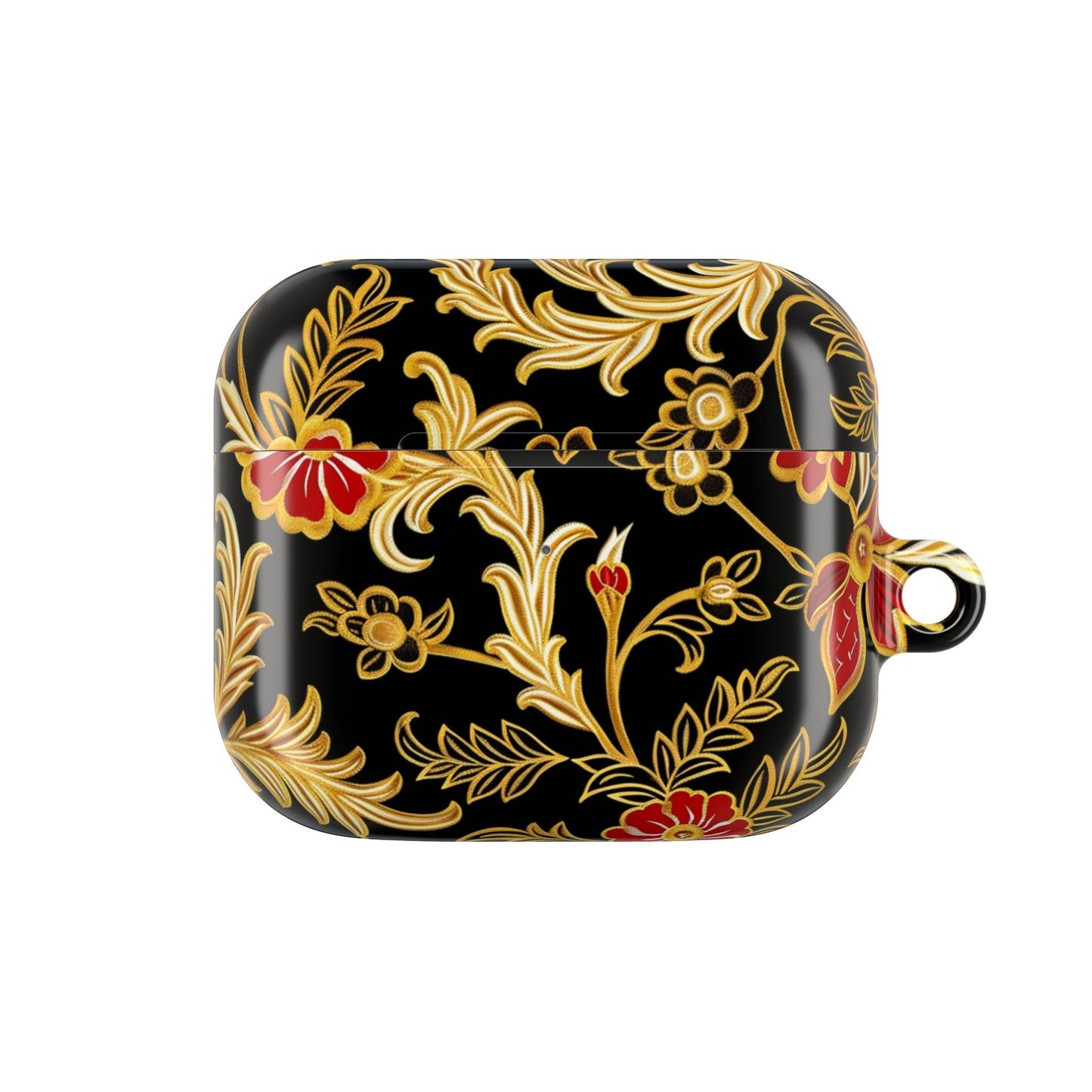AirPods Case — Black & Gold Floral Protective Cover - DIGITAL X