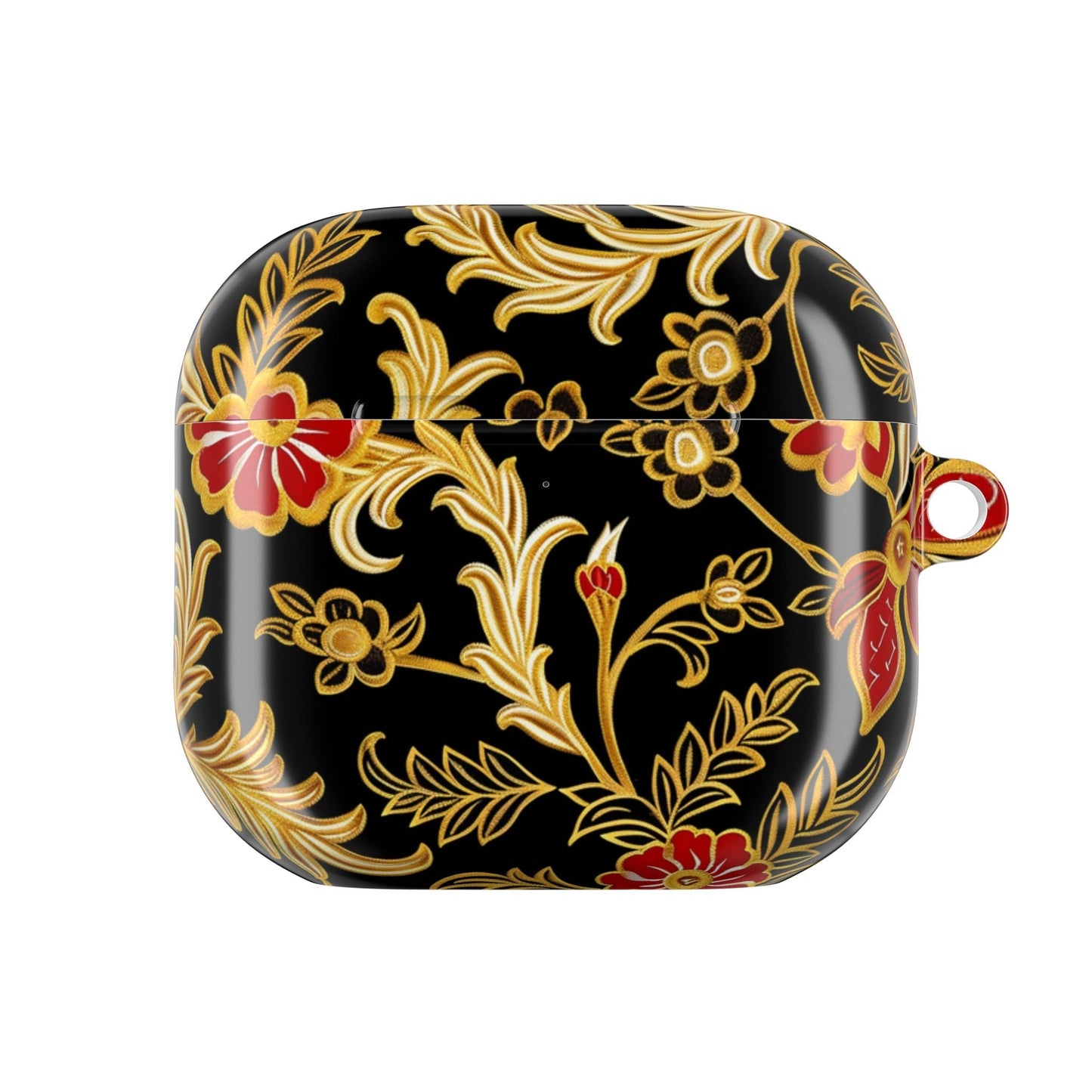 AirPods Case — Black & Gold Floral Protective Cover - DIGITAL X