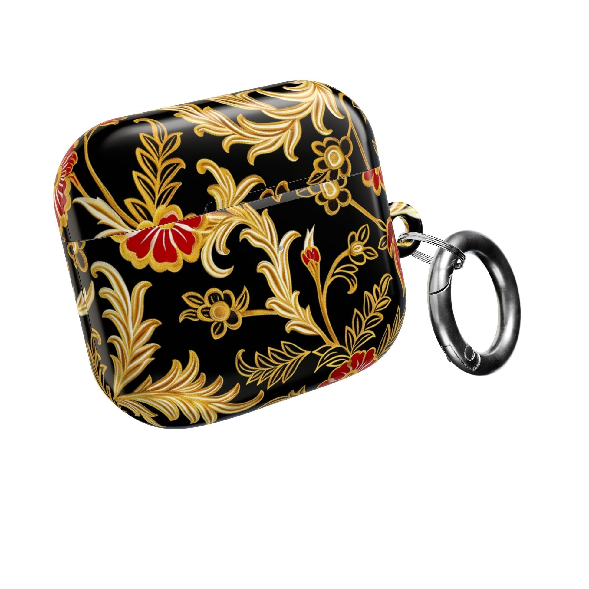 AirPods Case — Black & Gold Floral Protective Cover - DIGITAL X