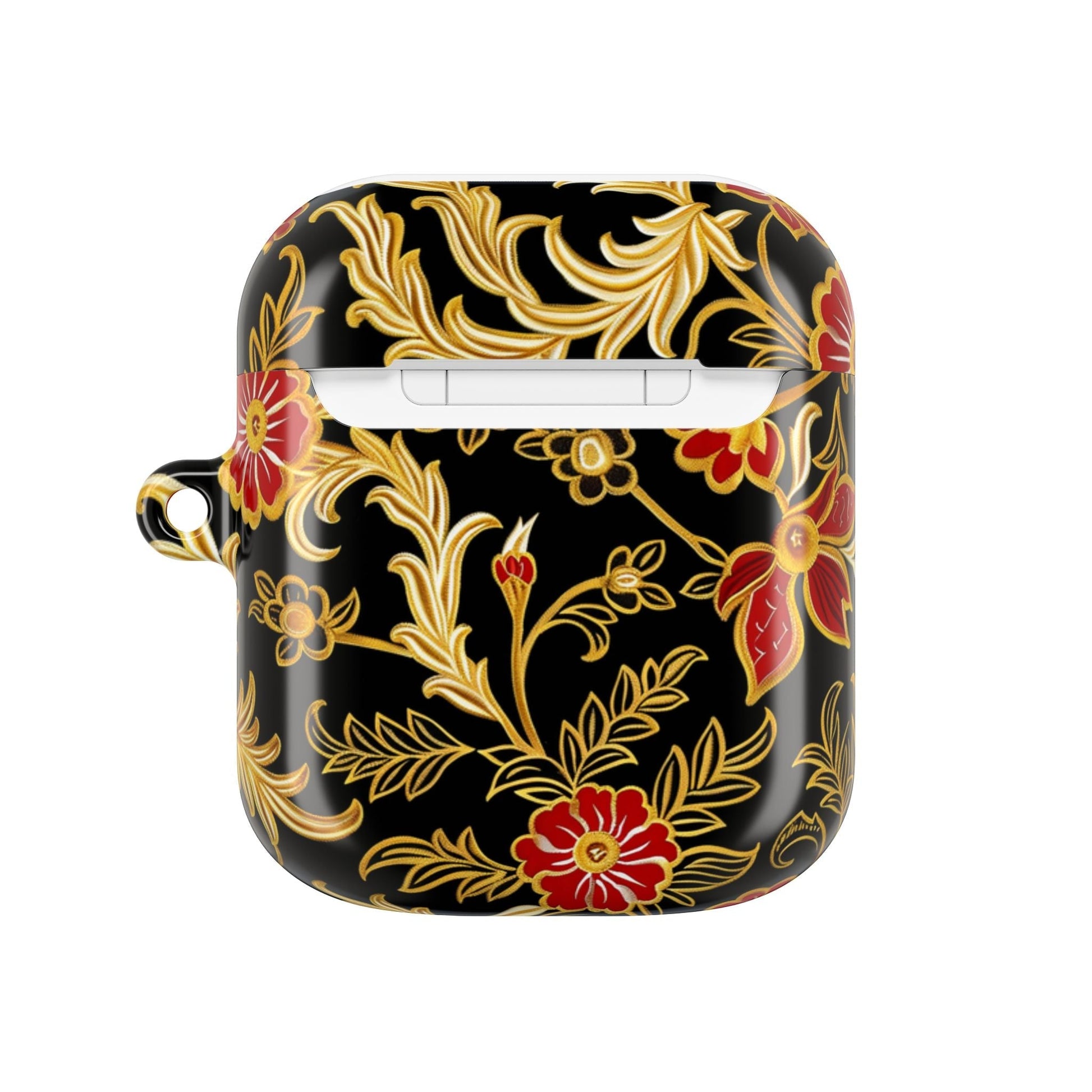 AirPods Case — Black & Gold Floral Protective Cover - DIGITAL X