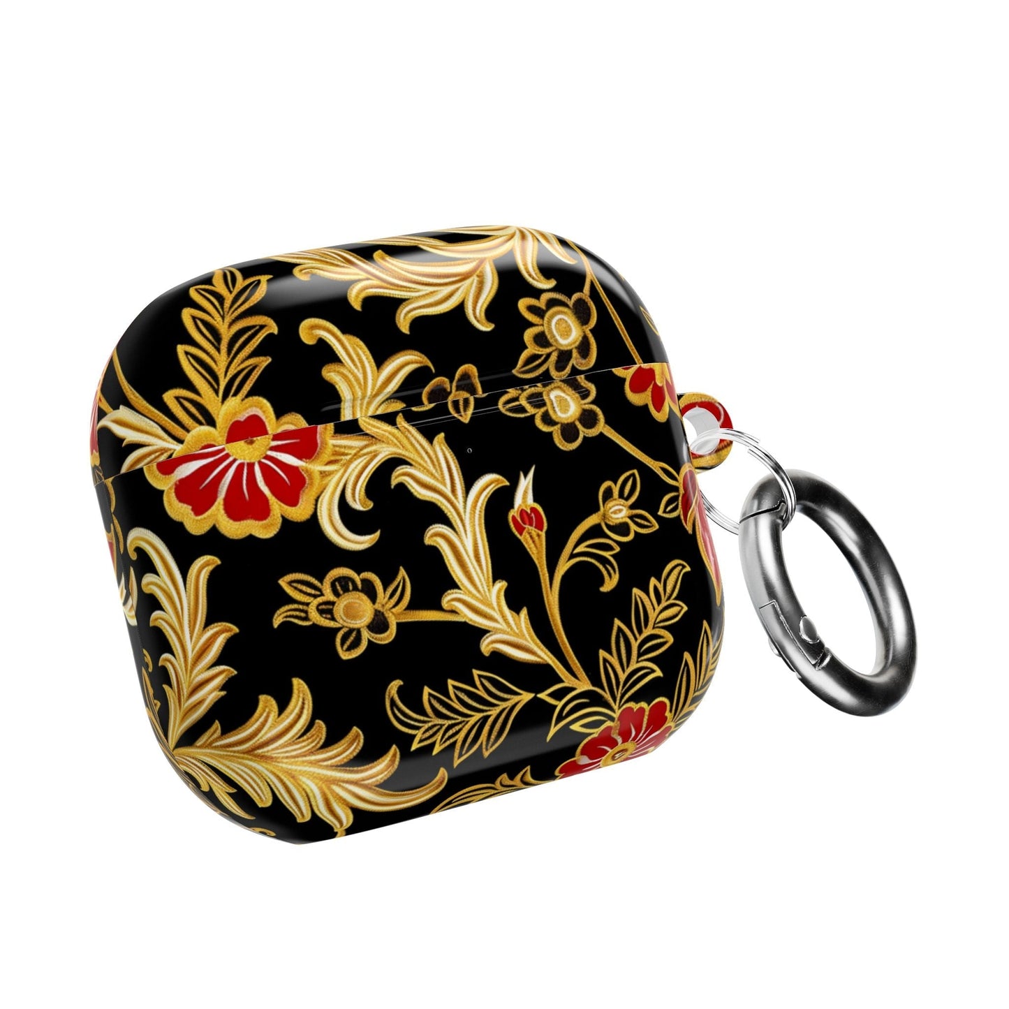 AirPods Case — Black & Gold Floral Protective Cover - DIGITAL X