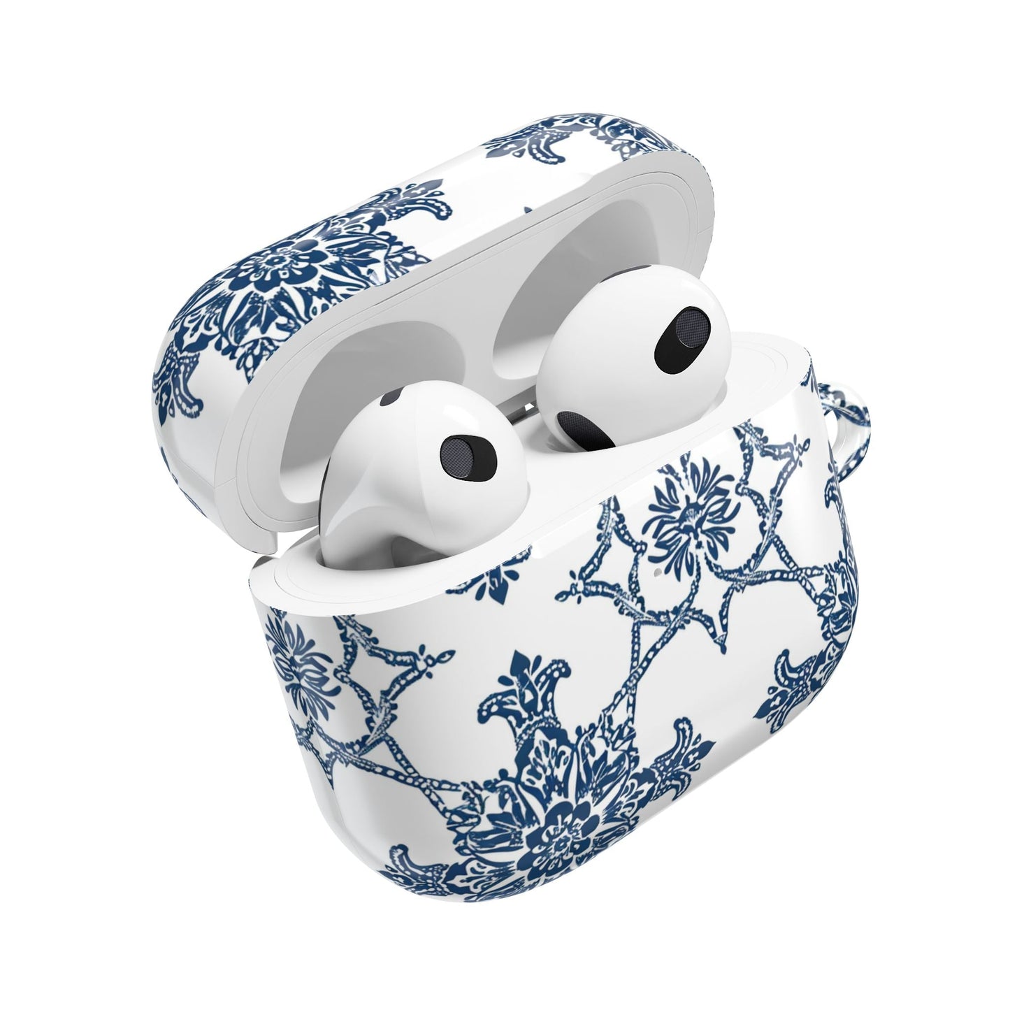 AirPods Case — Blue Floral Porcelain Pattern Protective Cover - DIGITAL X