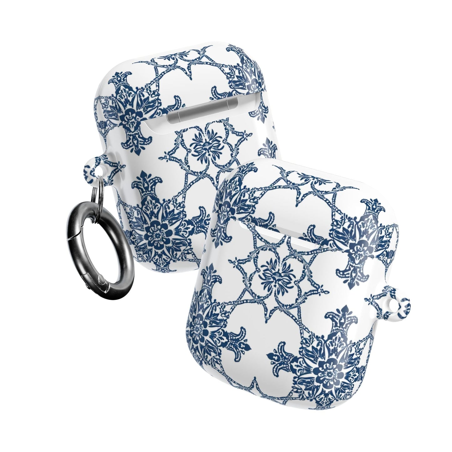 AirPods Case — Blue Floral Porcelain Pattern Protective Cover - DIGITAL X