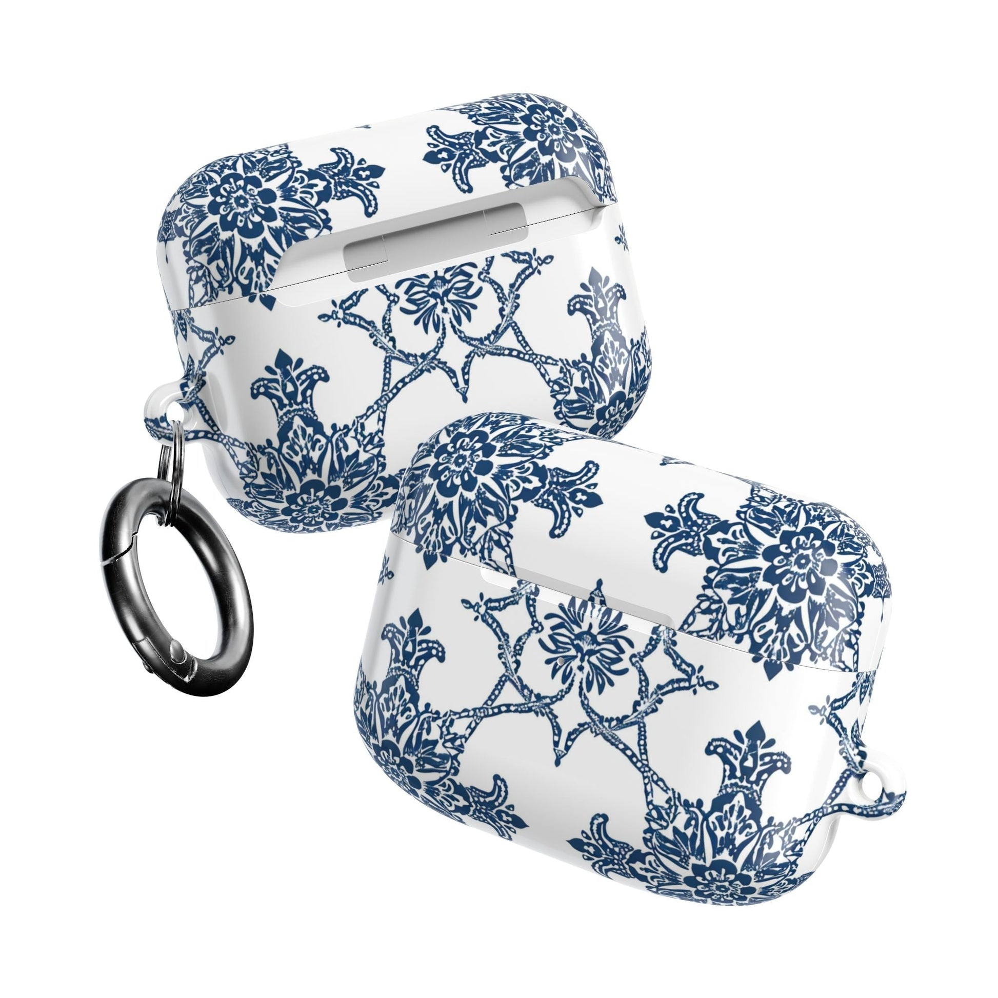AirPods Case — Blue Floral Porcelain Pattern Protective Cover - DIGITAL X