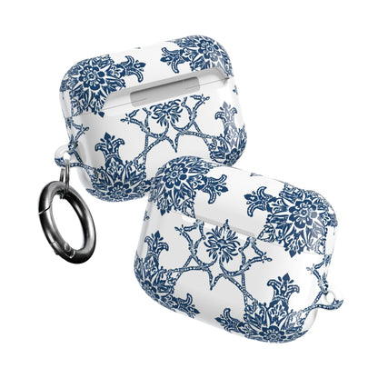 AirPods Case — Blue Floral Porcelain Pattern Protective Cover - DIGITAL X