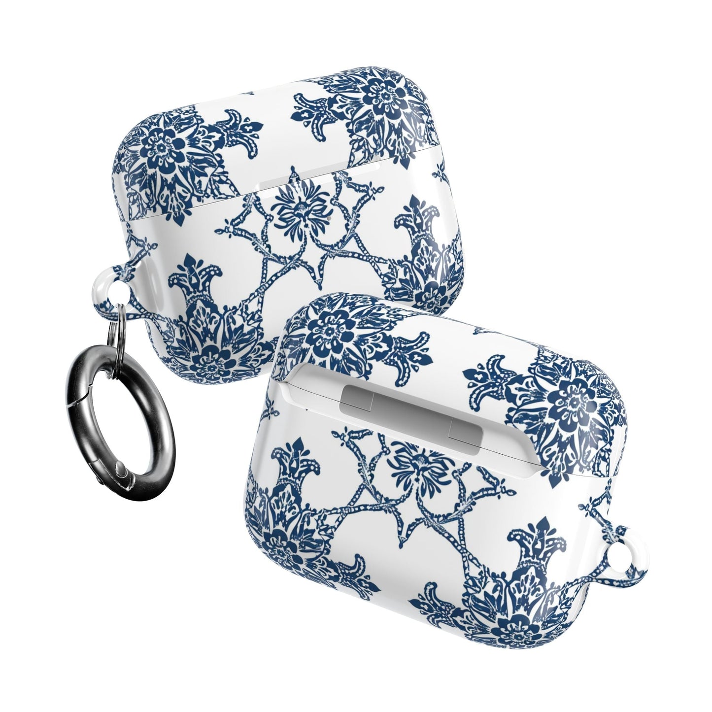 AirPods Case — Blue Floral Porcelain Pattern Protective Cover - DIGITAL X