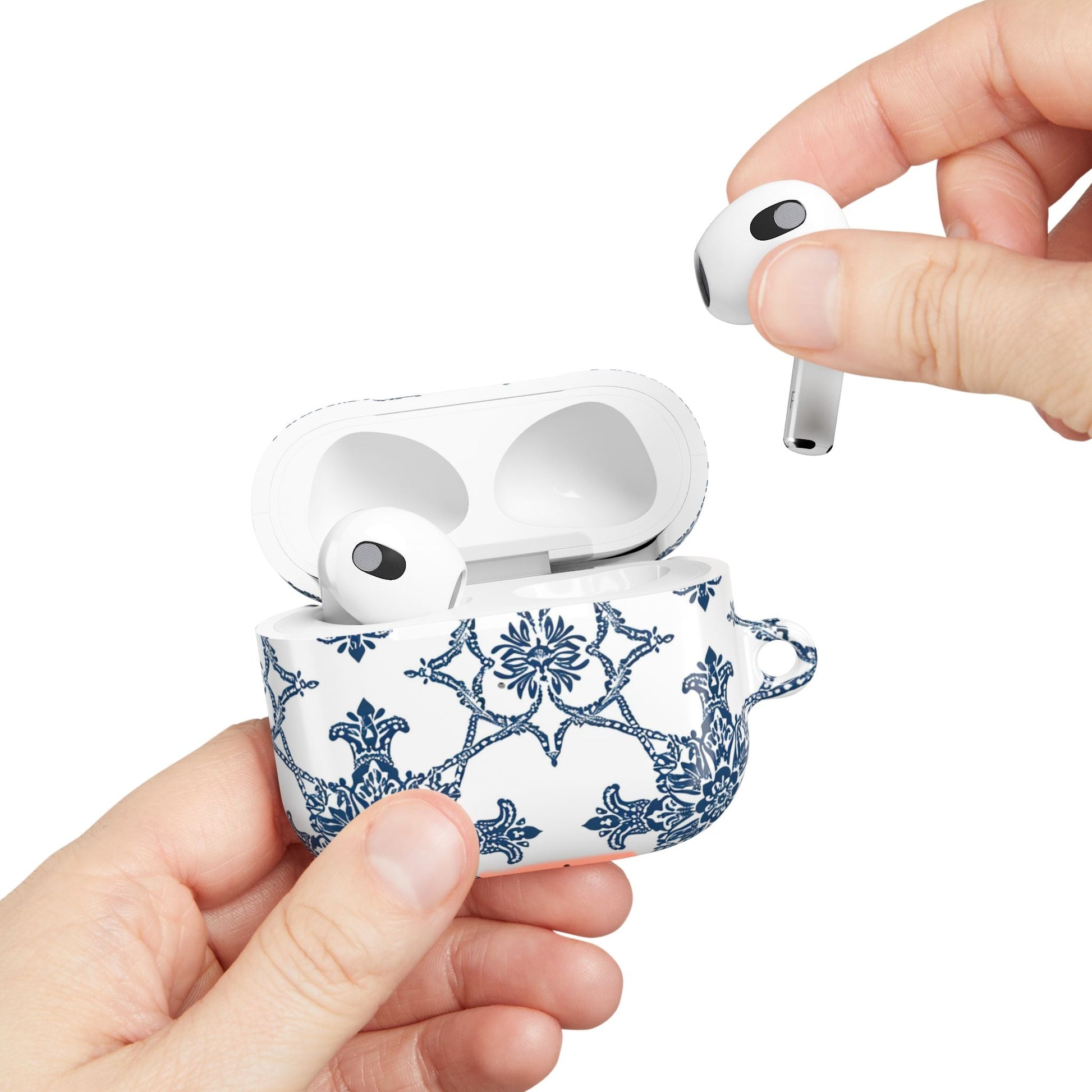 AirPods Case — Blue Floral Porcelain Pattern Protective Cover - DIGITAL X